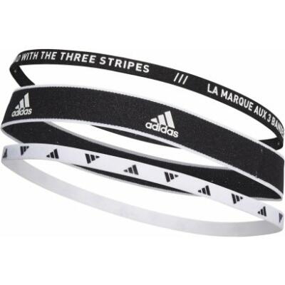 Adidas Haarband 3er Set schwarz/weiß